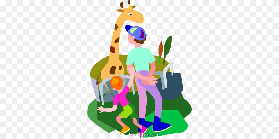 Zoo Giraffe Royalty Vector Clip Art Illustration, Boy, Child, Clothing, Hat Free Png