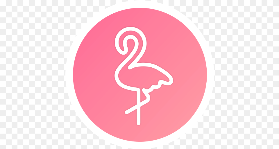 Zoo Pink Flamingo App Icon, Animal, Bird, Disk Free Png Download