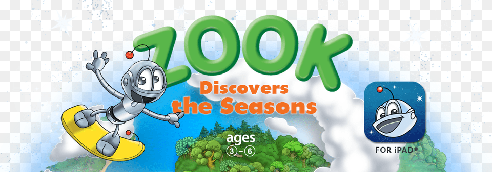 Zook Discovers The Seasons Cartoon, Art, Graphics Png