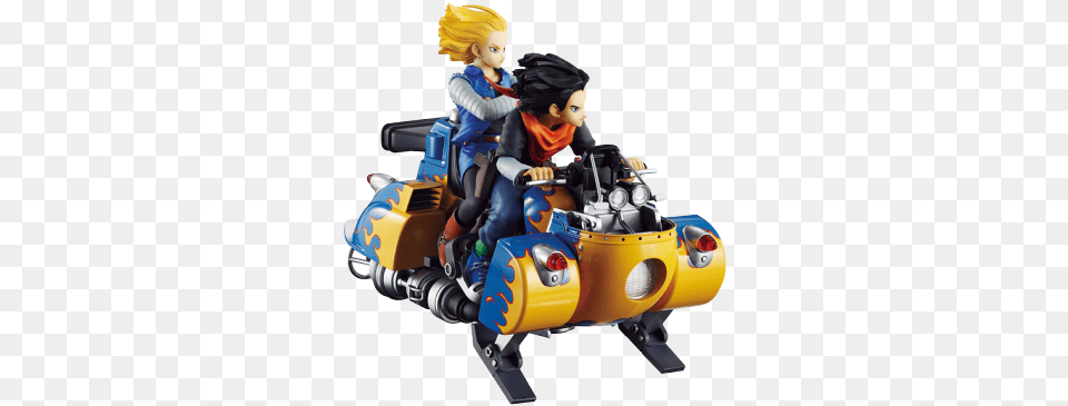Zoom Desktop Real Mccoy Dragon Ball Z Android No17 Amp, Baby, Person, Transportation, Motorcycle Png Image