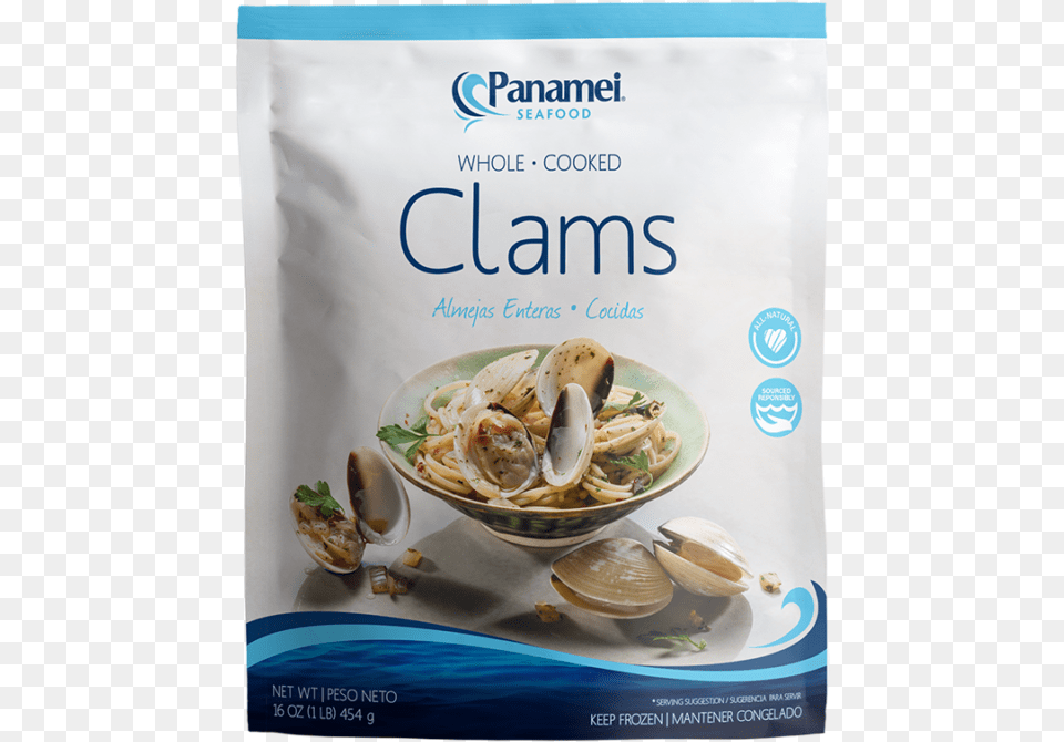 Zoom In Clams Panamei Cooked Clams, Animal, Clam, Seashell, Food Free Png Download