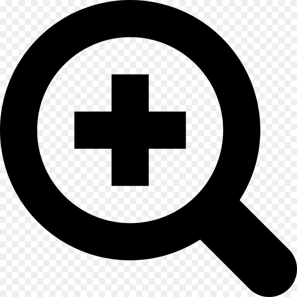 Zoom In Magnifier Enlarge Magnifying Glass Icon With Plus, Symbol Free Transparent Png