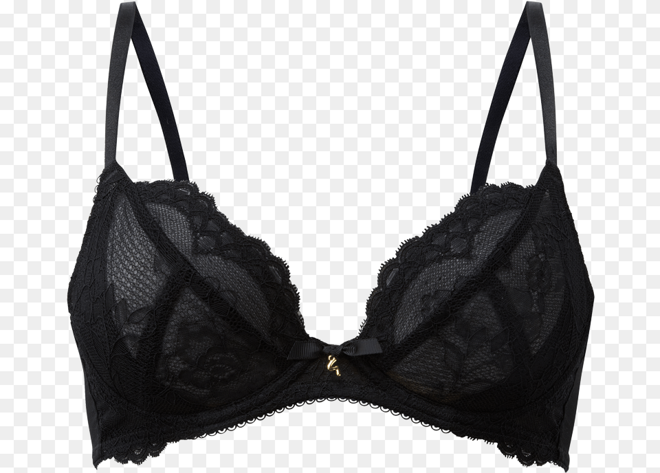 Zoom Non Padded Black Lace Bra, Clothing, Lingerie, Underwear, Accessories Free Png Download