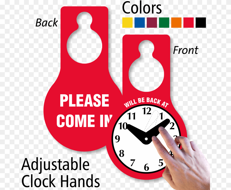 Zoom Price Buy Back At Clock Sign, Analog Clock, Food, Ketchup, Person Free Transparent Png