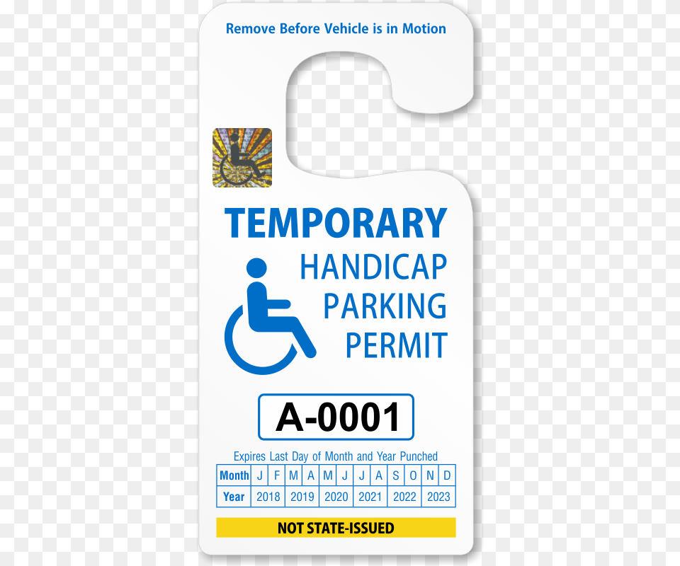 Zoom Price Buy Handicap Parking Permit Tag, Advertisement, Poster, Text, Person Free Transparent Png