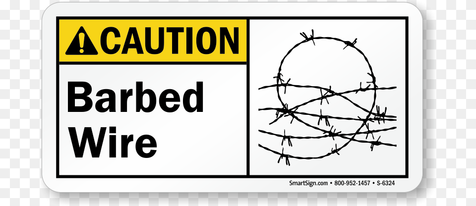 Zoom Price Buy Smartsign By Lyle S 8176 Al 05x10 Caution X Ray Radiation, Wire, Barbed Wire, Text Free Png Download