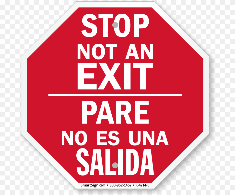 Zoom Price Buy Stop Not An Exit Sign, Road Sign, Symbol, First Aid, Stopsign Png Image