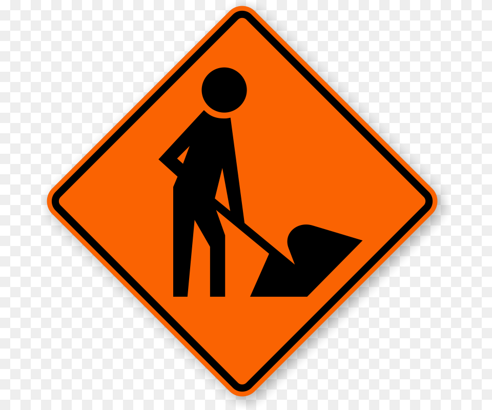 Zoom Price Buy Workers Ahead Road Sign, Symbol, Road Sign, Adult, Male Png