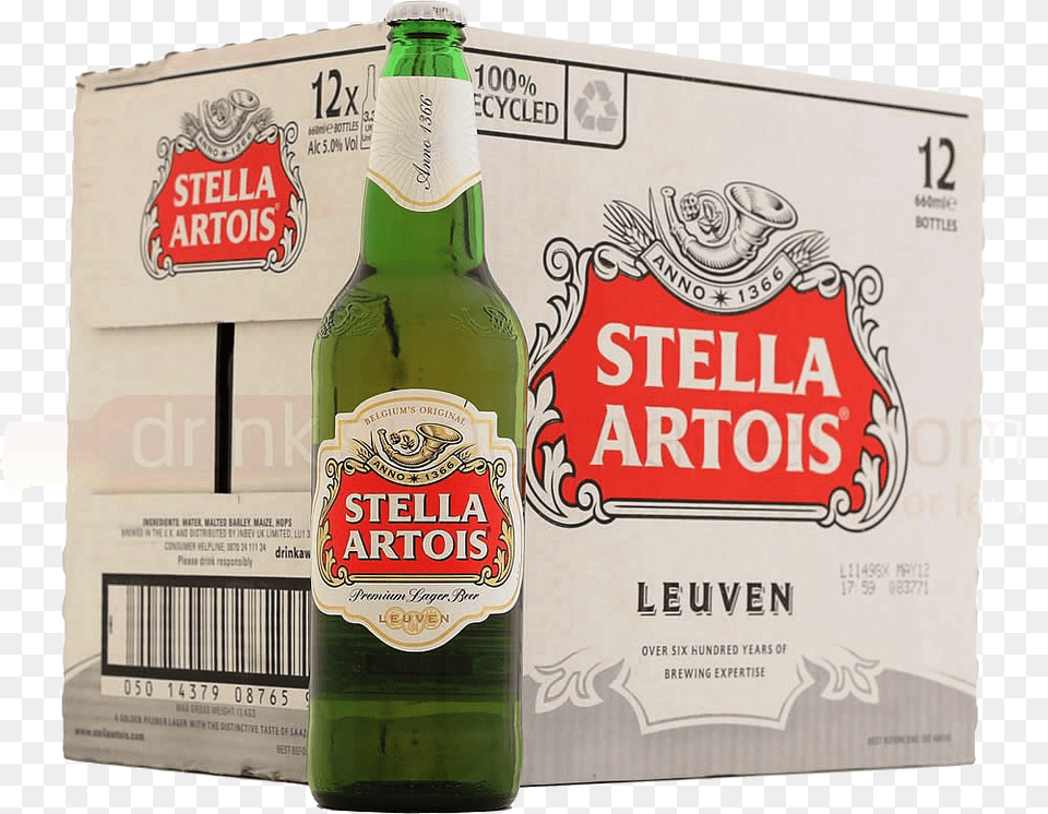 Zoom Stella Artois Lager 112 Fl Oz Bottle, Alcohol, Beer, Beer Bottle, Beverage Png Image