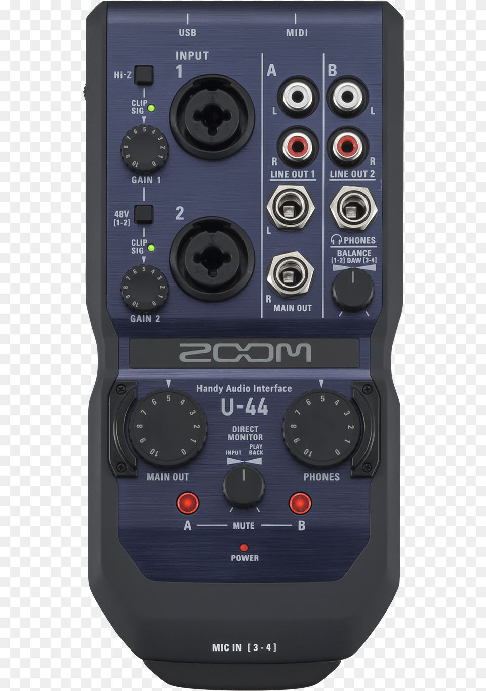 Zoom U 44 Handy Audio Interface, Camera, Electronics, Electrical Device, Switch Png Image