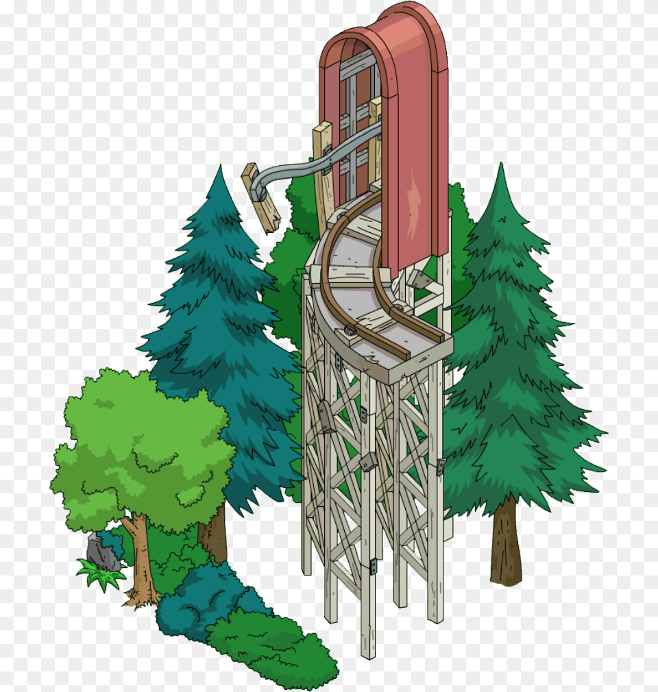 Zoominator Corner Zoominator Simpsons Tapped Out, Plant, Tree, Vegetation, Fir Free Png