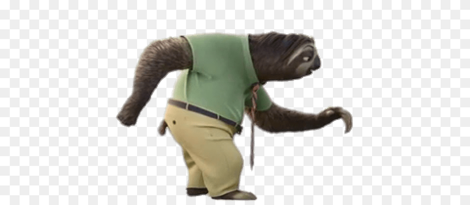 Zootopia Flash The Sloth Walking Slowly, Animal, Bear, Mammal, Wildlife Free Transparent Png