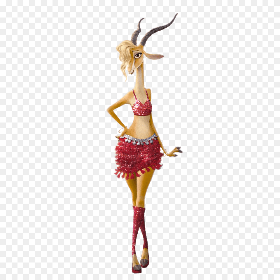 Zootopia Gazelle, Figurine, Adult, Person, Woman Free Transparent Png