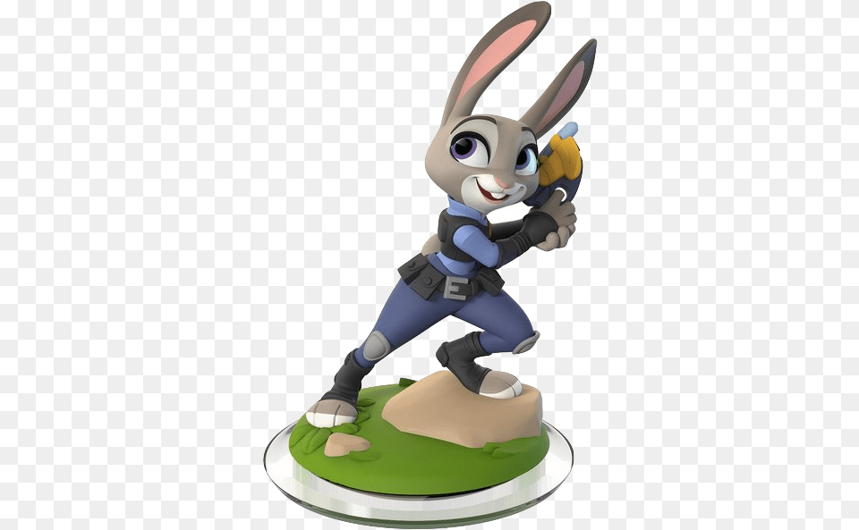 Zootopia Judy Hopps Disney Infinity, Figurine, Clothing, Hosiery, Sock Free Png Download