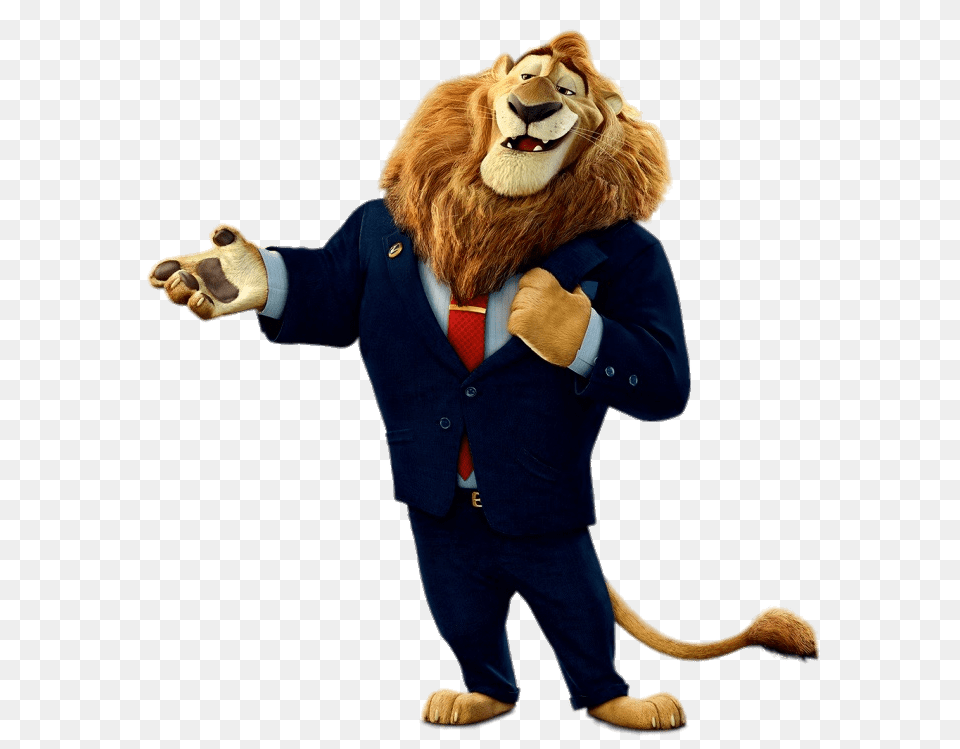 Zootopia Mayor Leodore Lionheart, Clothing, Coat, Animal, Lion Free Png