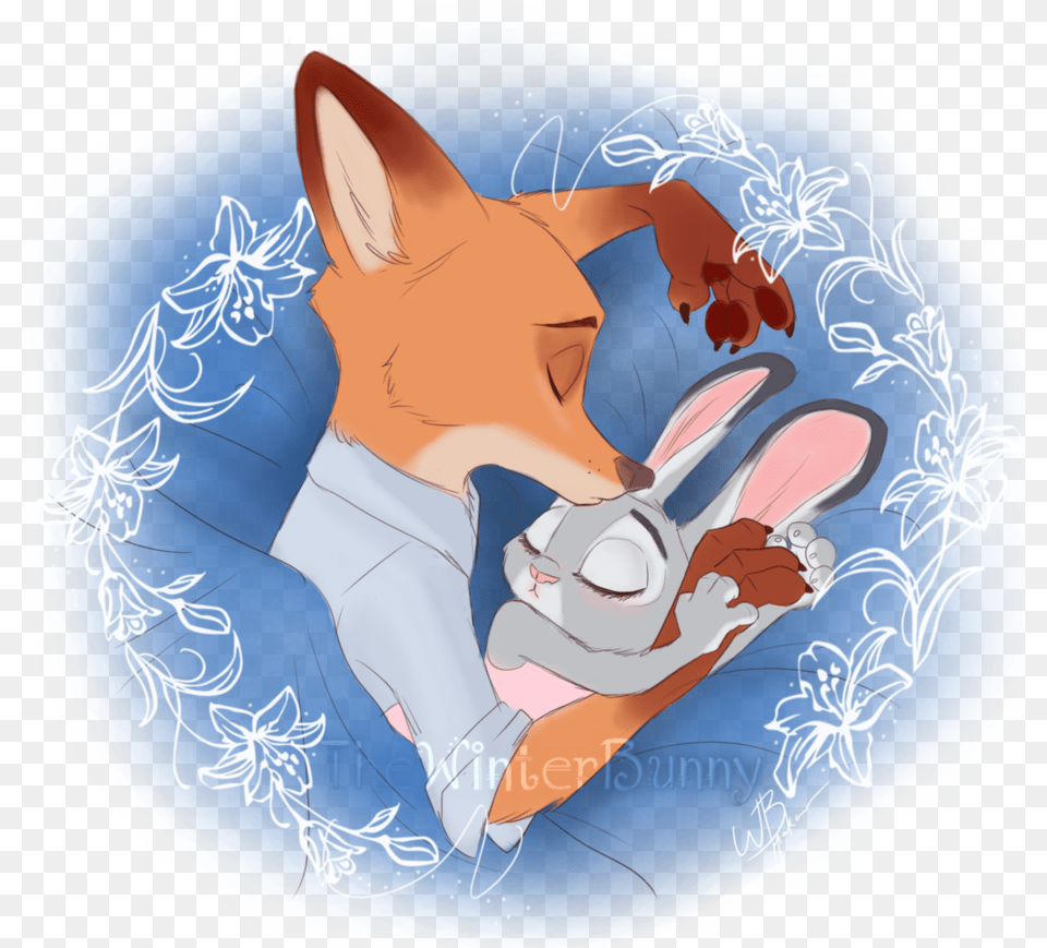 Zootopia Zootropolis Nick Wilde Judy Hopps Nick X Judy Judy And Nick The Winter Bunny, Person, Animal, Mammal, Canine Png