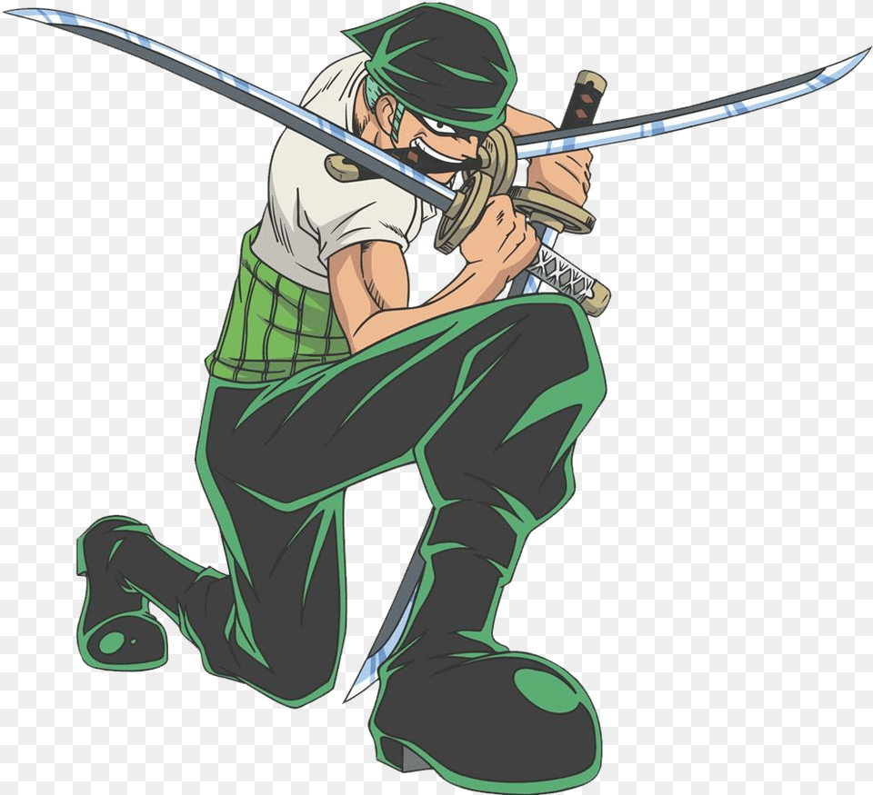 Zoro, Person, Sword, Weapon, Book Free Transparent Png