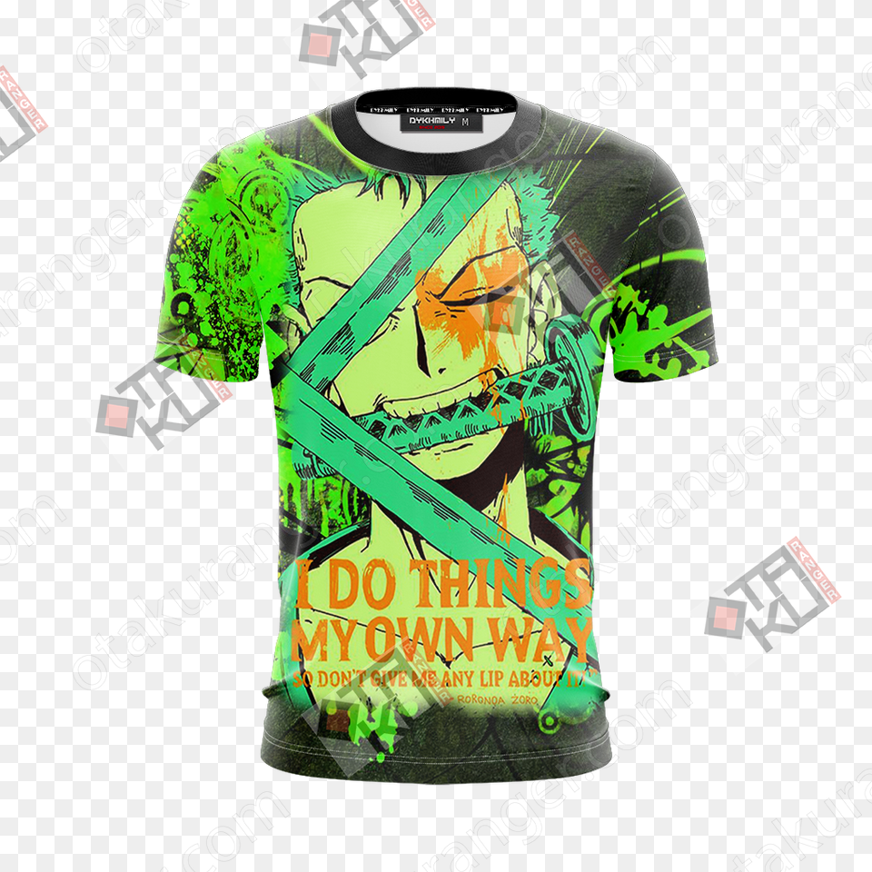 Zoro Unisex 3d T Shirt Jojo39s Bizarre Adventure Jotaro Shirt, Clothing, T-shirt, Adult, Male Png Image