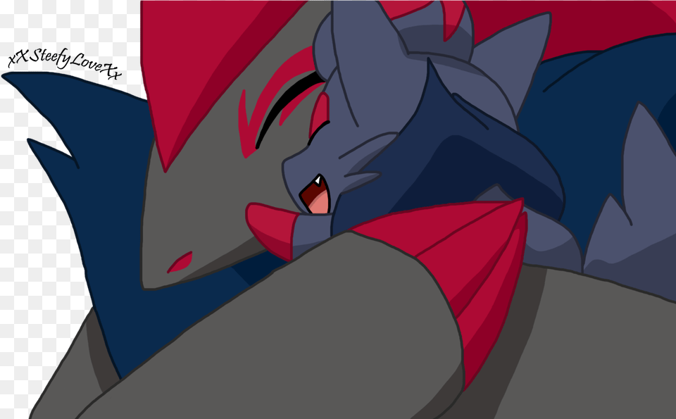 Zoroark And Zorua Hug By Xxsteefylovexx Zoroark And Zorua Cute, Animal, Fish, Sea Life, Shark Free Png