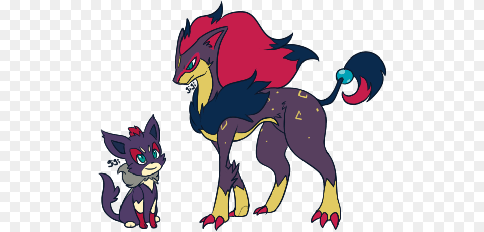 Zoroark Fusion Zorua Purrloin, Book, Comics, Publication, Cartoon Png