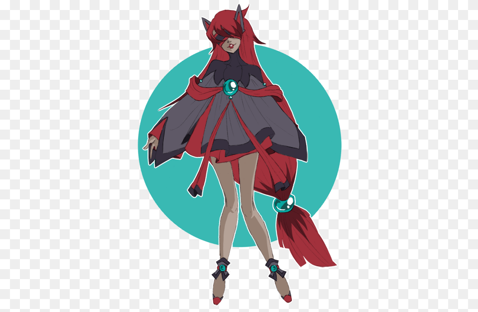 Zoroark Pokemon Cosplay People Human Form Female Pokemon Zoroark Human, Book, Cape, Clothing, Comics Free Png Download