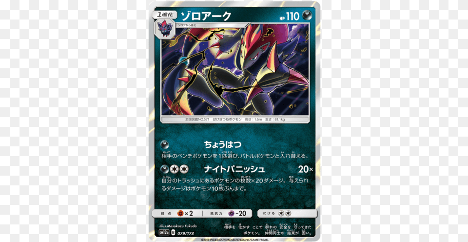 Zoroark Sm12a Tag Team Gx All Pokemon Zoroark, Advertisement, Poster, Computer Hardware, Electronics Png