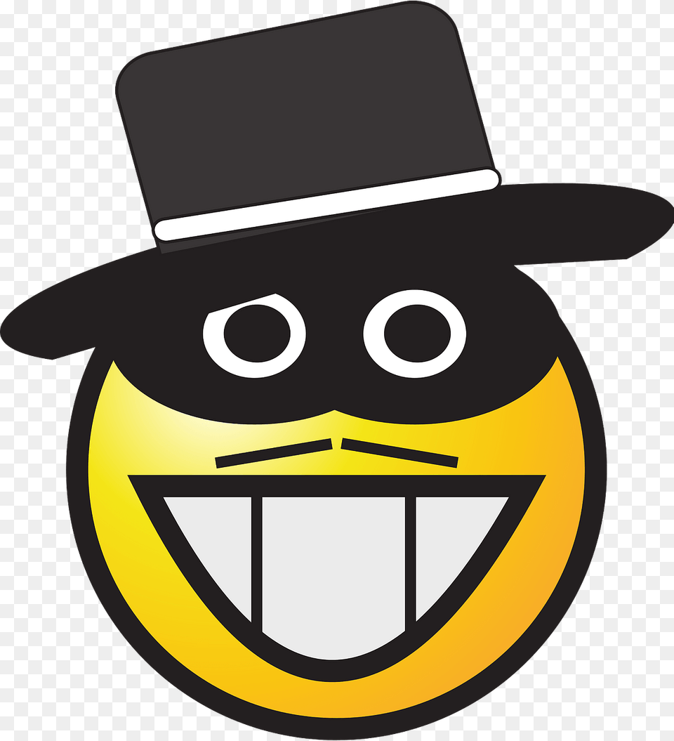 Zorro Smiley Gangster Moustache Laughing Grinning Diego De La Vega, Clothing, Hat, Ammunition, Grenade Free Transparent Png