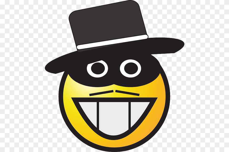 Zorro Smiley Gangster Moustache Laughing Grinning Zorro Clipart, Clothing, Hat, Ammunition, Grenade Free Png