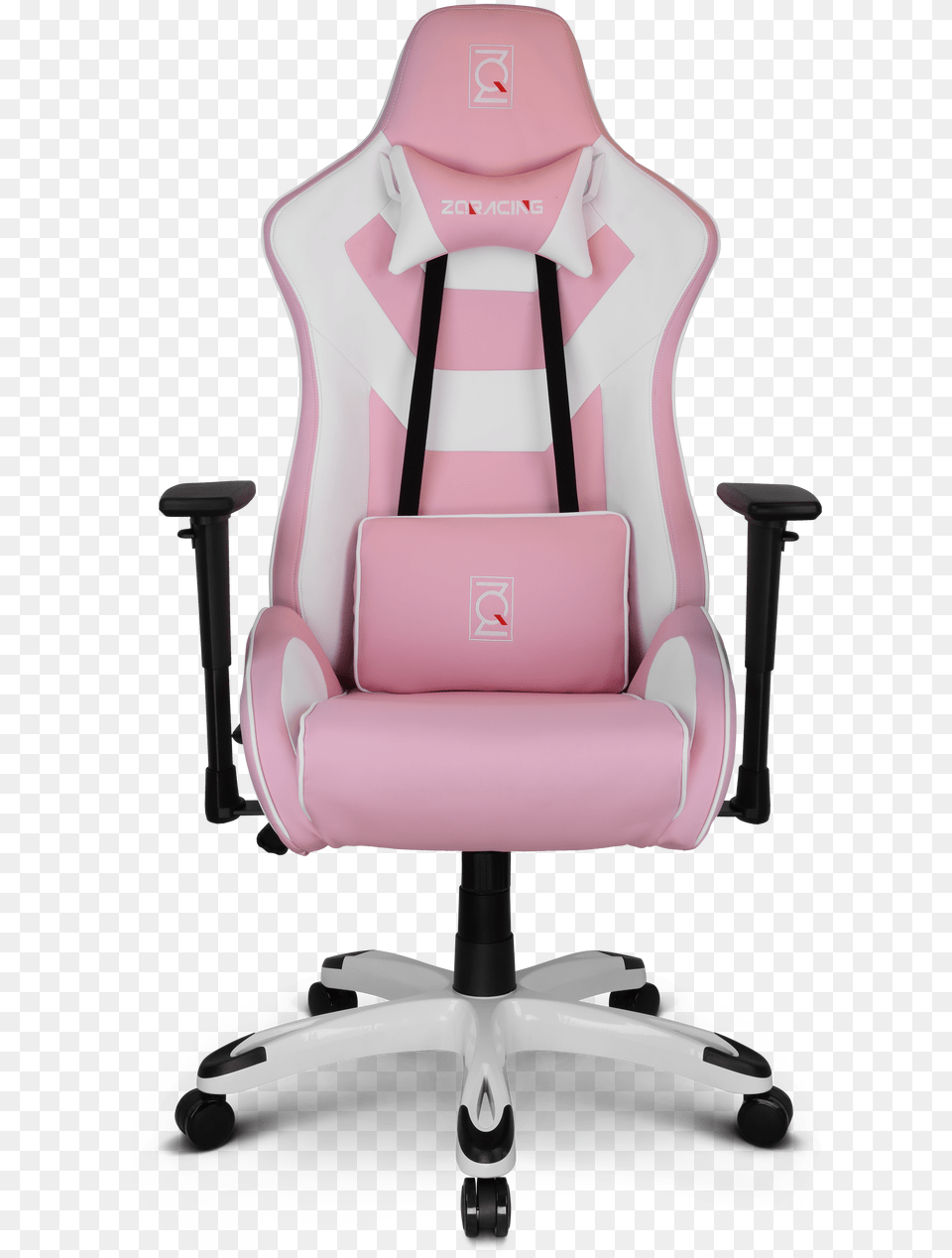 Zq Racing Viper Series Ergonomic Gaming Chair White Pink Gamer Chair, Cushion, Home Decor, Furniture Png