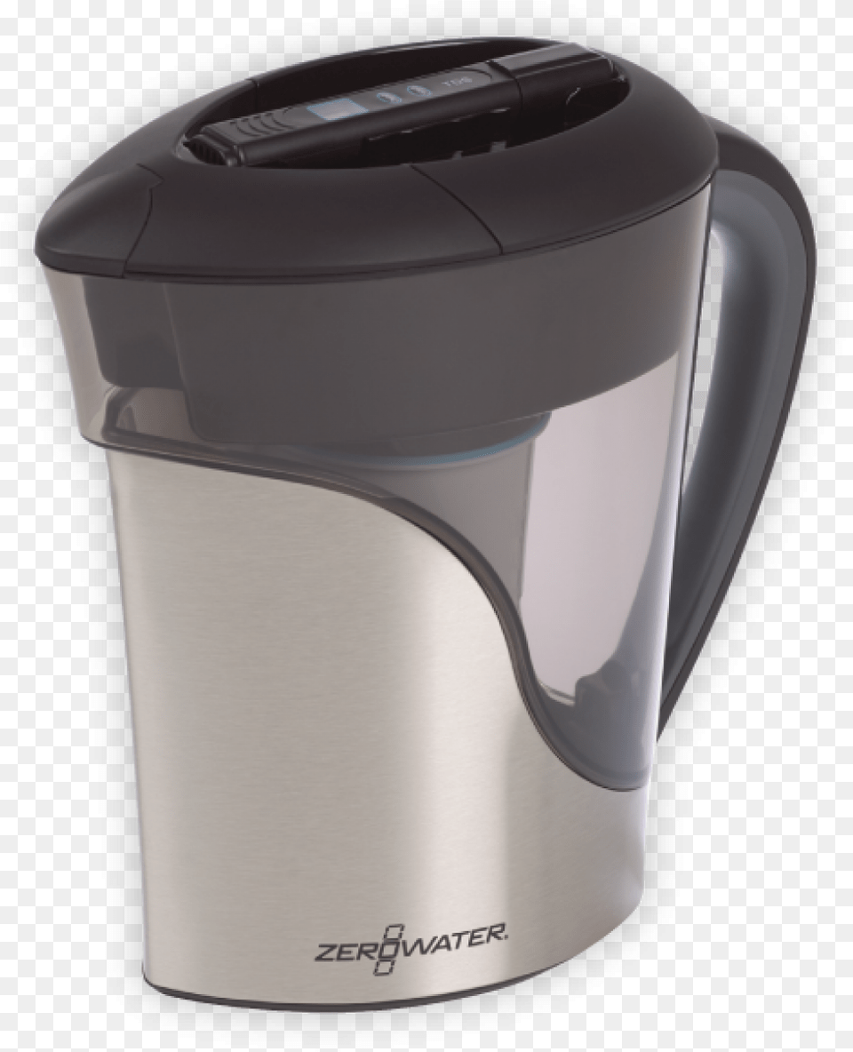 Zs 011rp Zerowater 11 Cup Stainless Steel Pitcher Zerowater, Jug, Appliance, Blow Dryer, Device Free Transparent Png