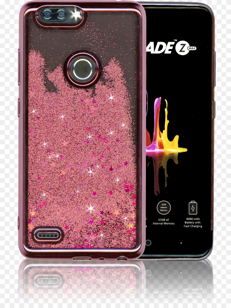 Zte Blade Mm Electroplated Water Glitter Case With Smartphone, Electronics, Mobile Phone, Phone, Car Free Transparent Png