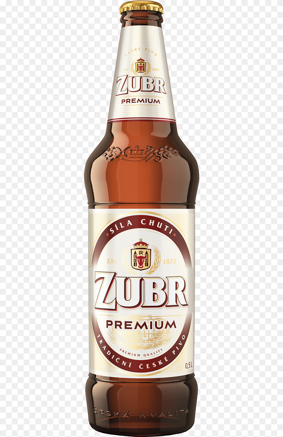 Zubr Premium Zubr, Alcohol, Beer, Beer Bottle, Beverage Free Png Download