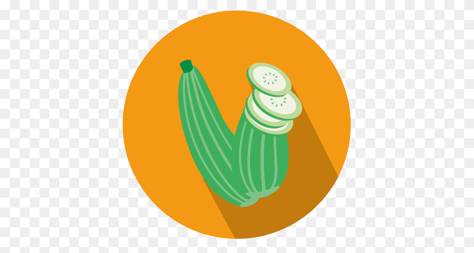 Zucchini Circle Icon, Cucumber, Food, Plant, Produce Png Image