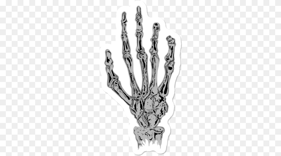 Zuhn Skeleton Hand Sticker Skeleton, Smoke Pipe, X-ray Png Image