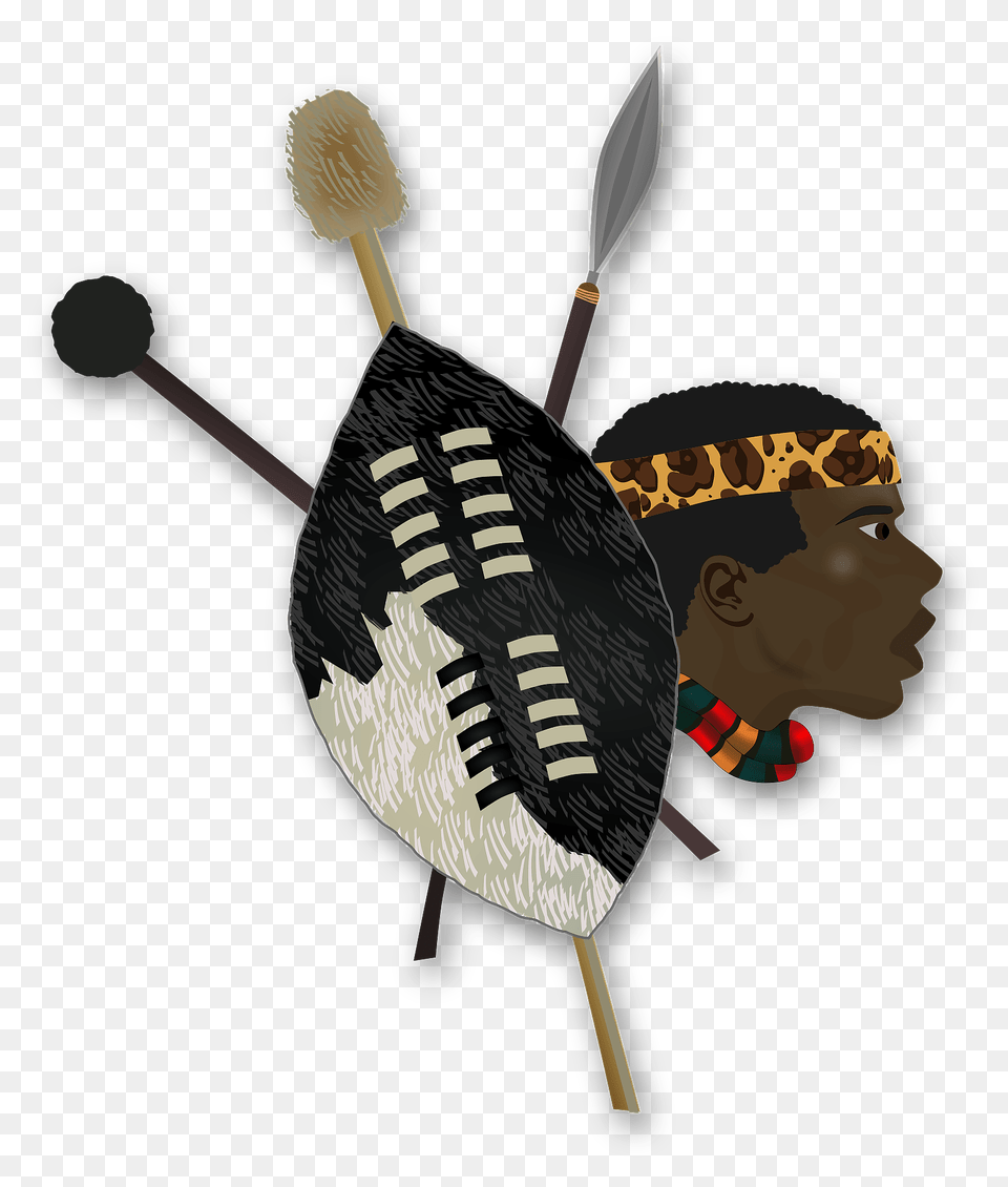 Zulu Warrior Clipart, Brush, Device, Tool, Face Png Image