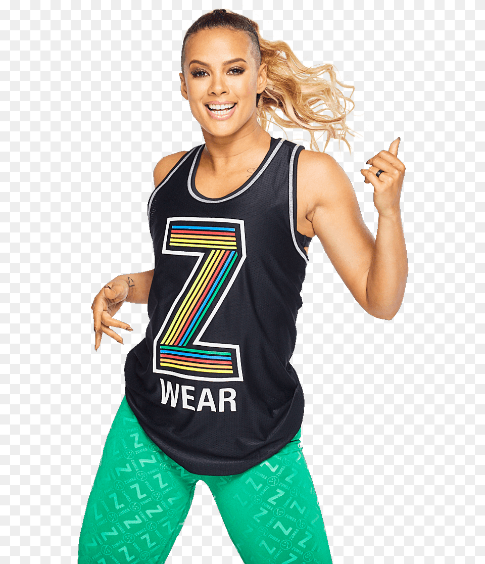 Zumba Dancer Girl, Tank Top, Clothing, Person, Body Part Free Transparent Png