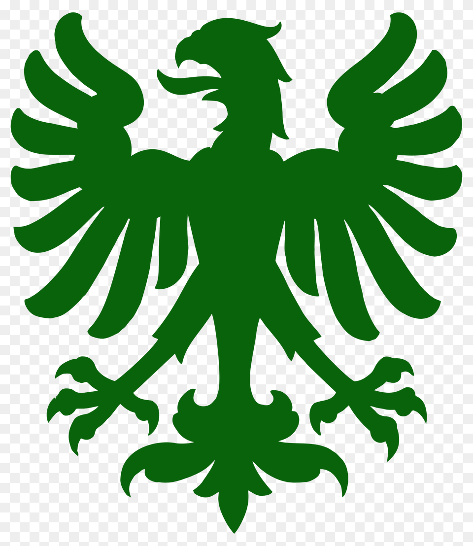 Zurich Eagle Silhouette, Green, Emblem, Symbol Png Image