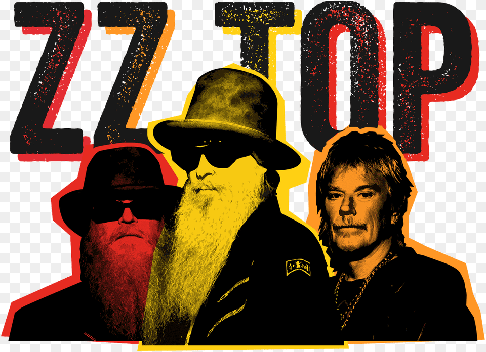 Zz Top, Face, Person, Beard, Clothing Free Png Download