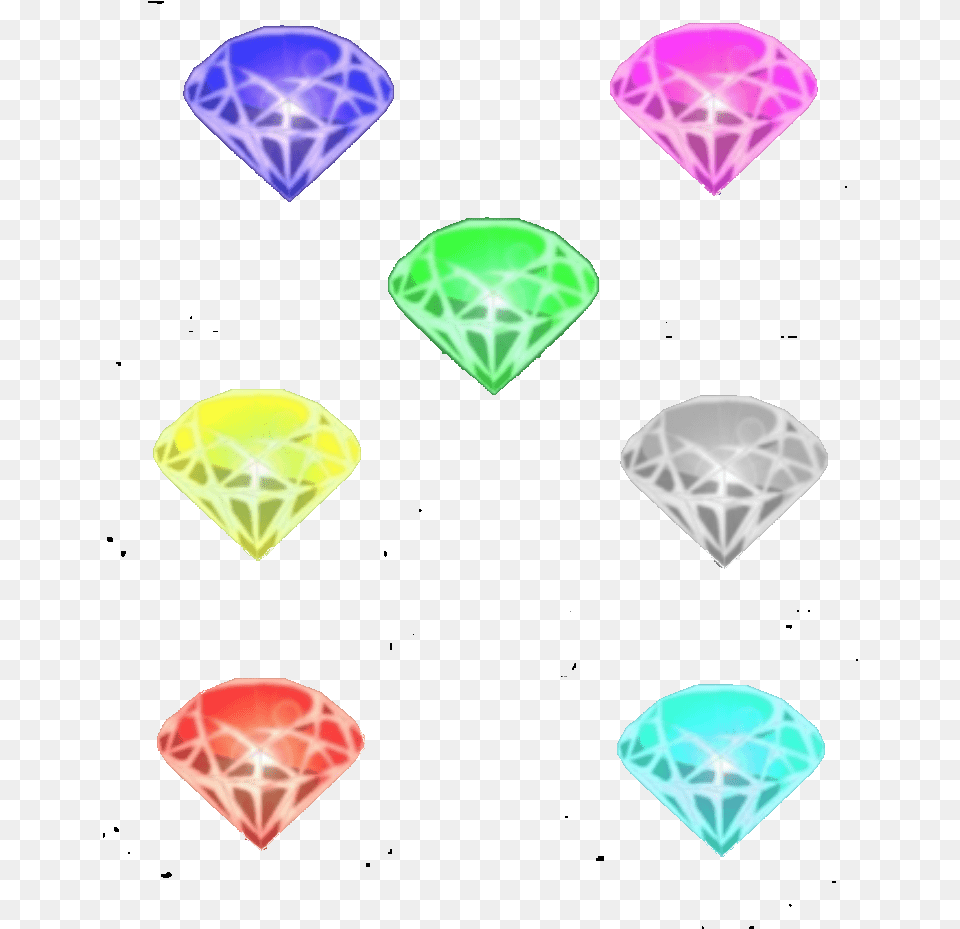 Zzz 7 Chaos Emeralds Sonic Gx Chaos Emeralds, Accessories, Gemstone, Jewelry, Diamond Png Image