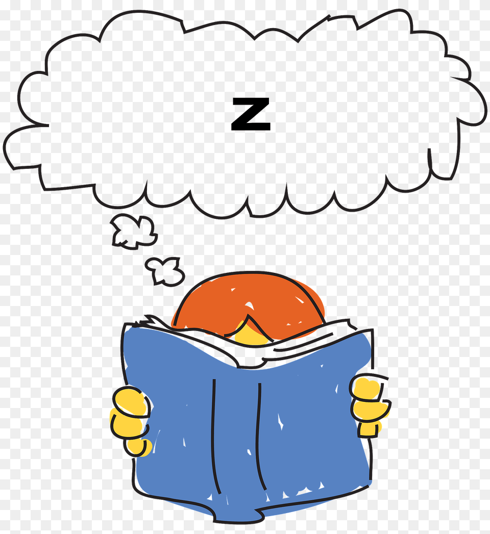 Zzz Clipart, Person, Reading, Body Part, Hand Png Image