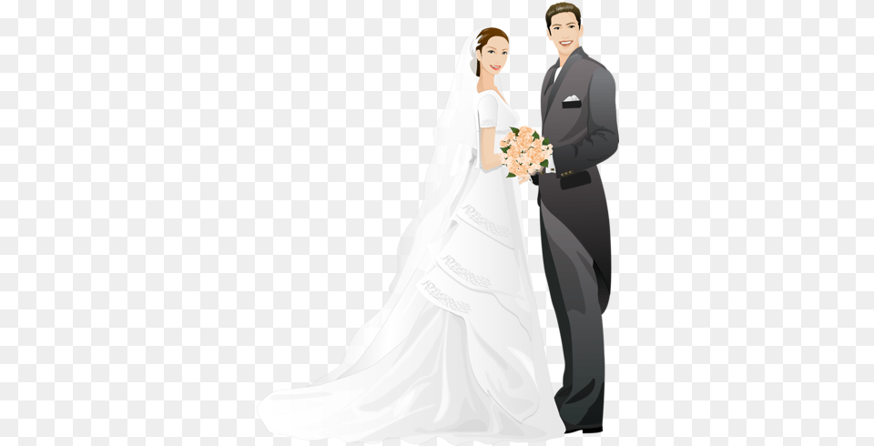 Zzz Wedding Couple Cliparts, Formal Wear, Wedding Gown, Clothing, Dress Png Image